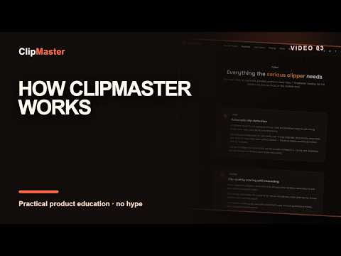 How ClipMaster Works: Transcription, Scoring, Reframing, Captions & Export