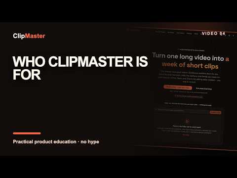 ClipMaster for Creators, Podcasters, Marketers & Agencies